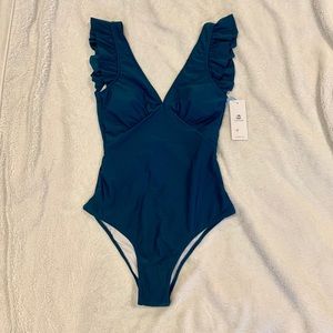 One Piece Ruffle Bathing Suit